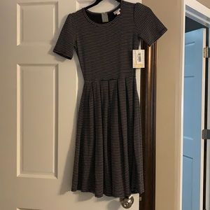 Amelia Dress black and white